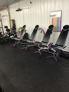 Treadmills and cardio machines at the 24-hour Simple and Fit gym